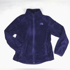 PRE-LOVED The North Face Woman's Sherpa Fleece Full Zip Purple Size L